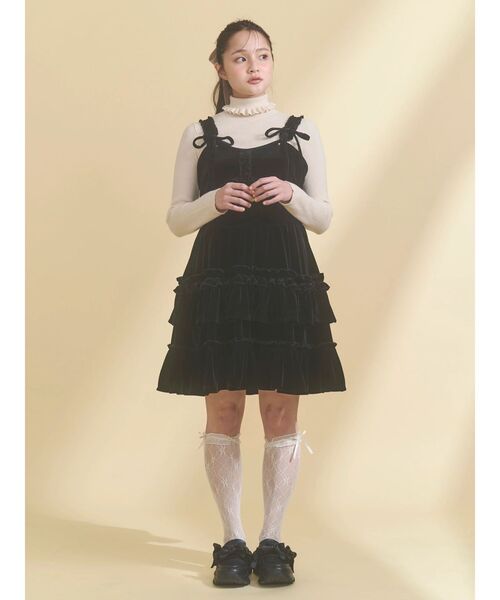 merry jenny（メリージェニー） ワンピース コルセットベロア