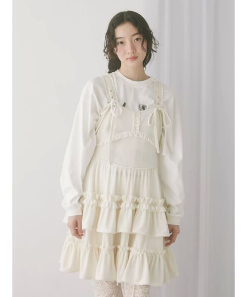 エムミーエメ　ベロアミニワンピース M me eme／Velo draped mini dress (eme10510) | All Item | Mmeeme