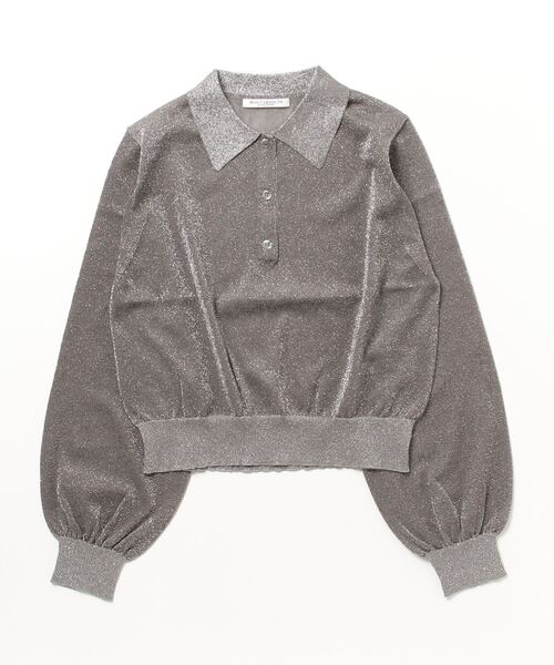 「BEAUTY&YOUTH UNITED ARROWS」 長袖ポロシャツ FREE グレー レディース