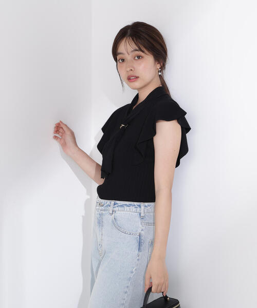 ニット セーター ２ＷＡＹタイ付きニット / 1215270700 レディース 2wayタイ付きニット | PROPORTION BODY DRESSING