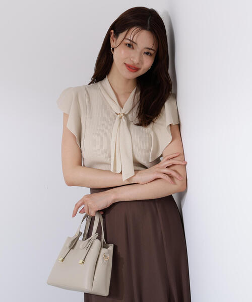 PROPORTION BODY DRESSING ニット セーター 2WAYタイ付き