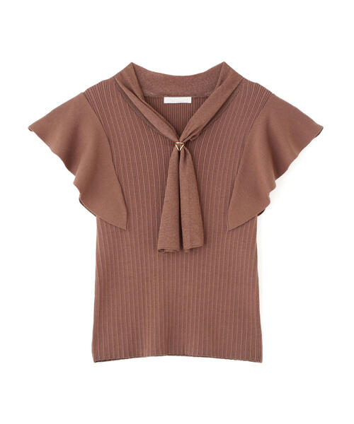 ニット セーター 2way long rib knit レディース PROPORTION BODY DRESSING ニット セーター 2WAYタイ付き