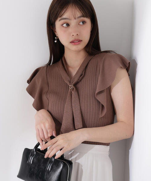 PROPORTION BODY DRESSING ニット セーター 2WAYタイ付き