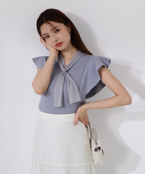 PROPORTION BODY DRESSING ニット セーター 2WAYタイ付き