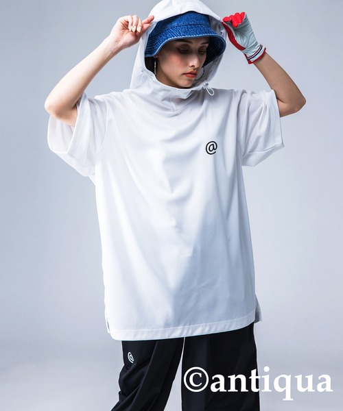 「antiqua」 半袖カットソー L/XL ホワイト レディース