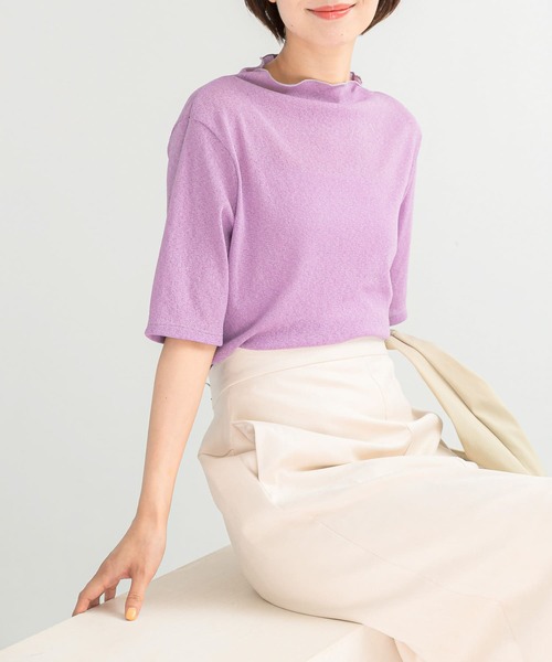 tシャツ ラメシアーカットソー レディース