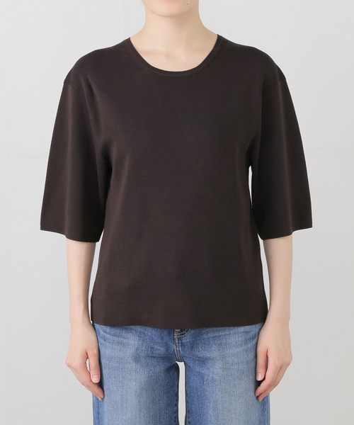 ニット セーター Maison IENA コットンシルクプルオーバー レディース