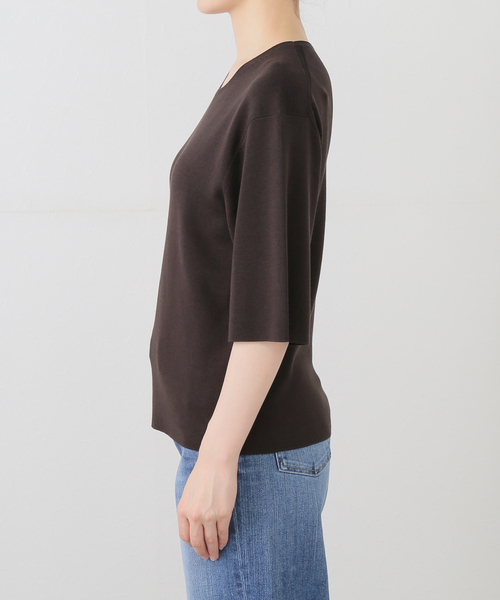 ニット セーター Maison IENA コットンシルクプルオーバー レディース IENA ニット セーター Maison コットンシルクプルオーバー