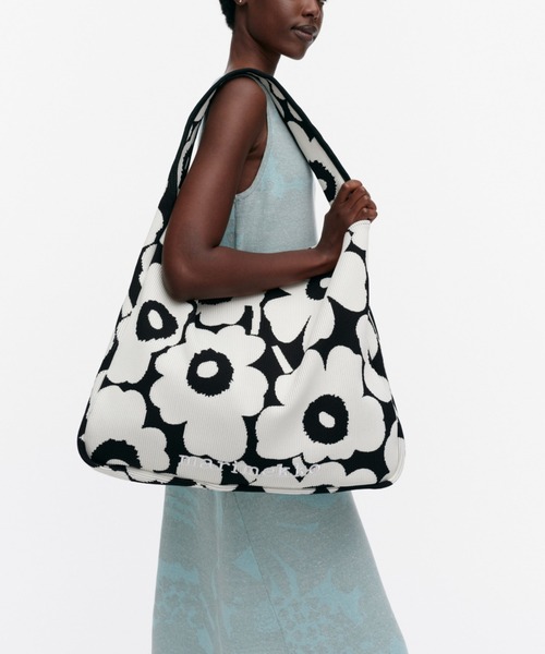 国内買付【marimekko】Knitted Shoulderbag Unikko Knitted Shoulderbag Unikko ショルダーバッグ｜ショルダー
