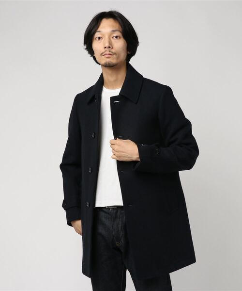 SHIPS（シップス） ステンカラーコート LARGE ネイビー メンズ