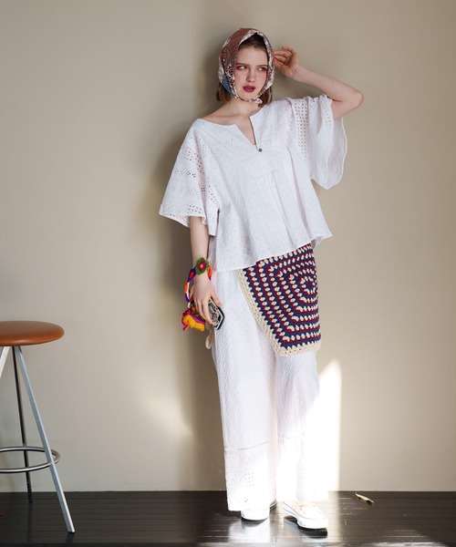 チャイハネ（CAYHANE） 「チャイハネ」サーランシフリー刺繍トップス