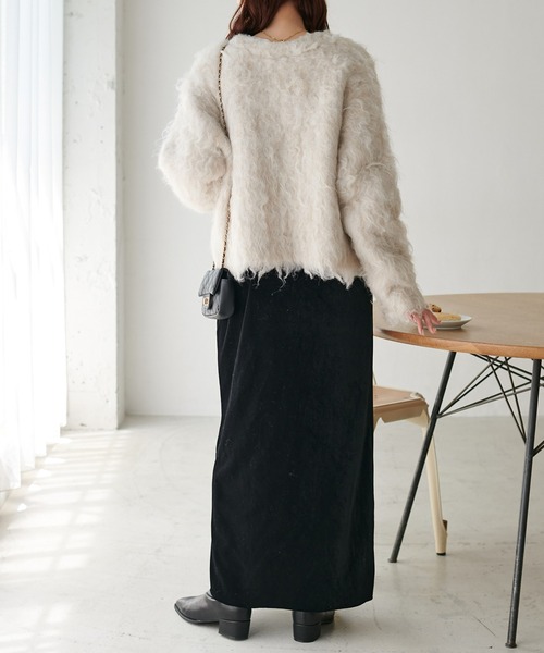 Discoat（ディスコート） ニットカーディガン FREE パープル