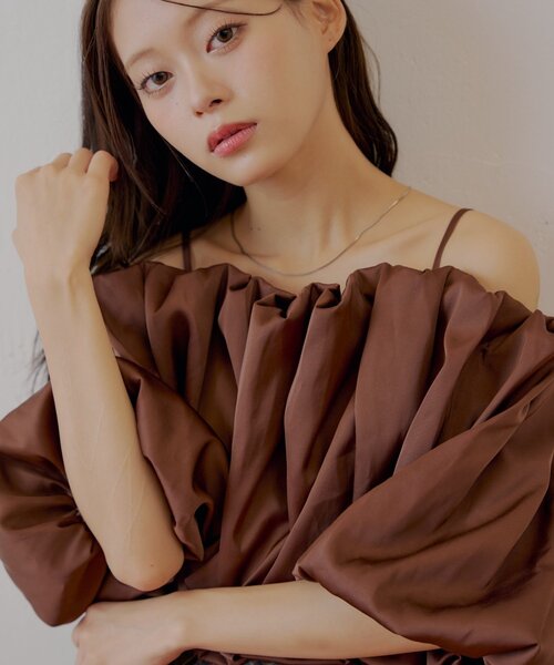 Chico ブラウス シャツ 「SALON by Chico」ギャザーバルーン