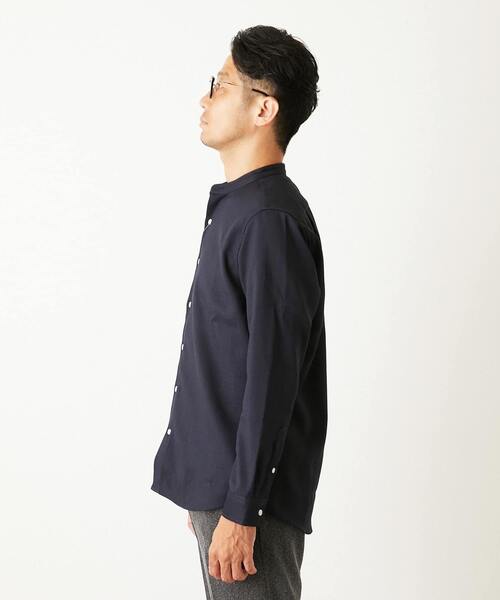 MEN'S MELROSE シャツ ウーリースラブオックス スタンダードバンド