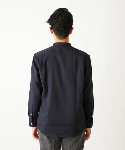 MEN'S MELROSE シャツ ウーリースラブオックス スタンダードバンド