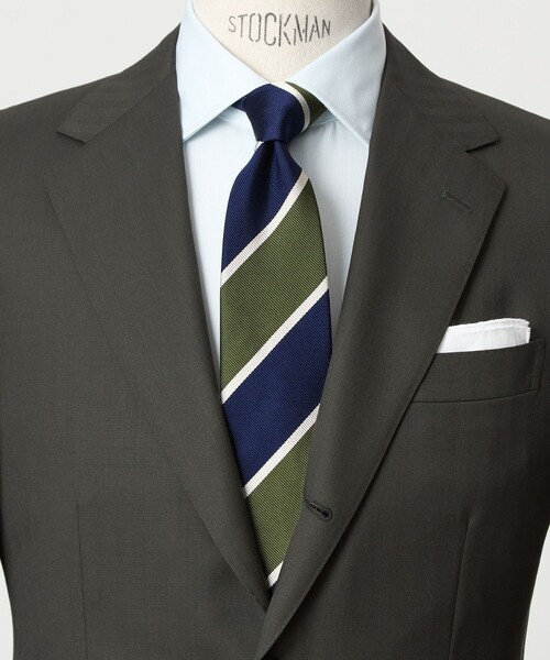 未使用 オッドベスト GUCCI グッチ ネクタイ ストライプ 濃紺スーツ L