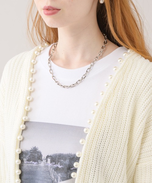 新品未使用！ROSIEE カーディガン ROSIEE 「ROSIEE」 ニットカーディガン FREE ブラック