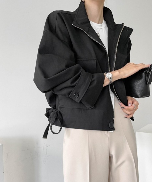 cammie ブルゾン アウター カーゴポケットショートジャケット