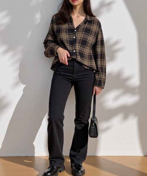 cammie ブラウス シャツ シアーチェックシャツ レディース : ZOZOTOWN