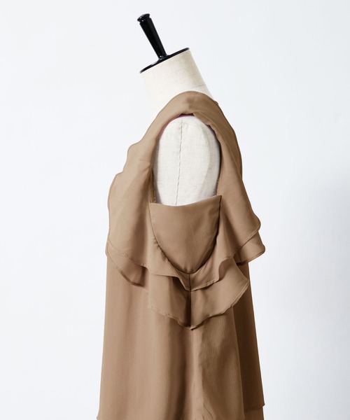 「alotta」 半袖ブラウス LARGE オフホワイト レディース