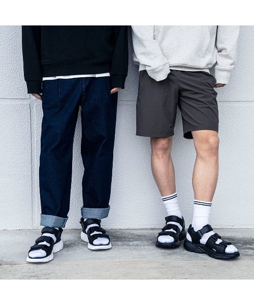 「Reebok」 サンダル 24.0cm ブラック×ブラック メンズ_画像6