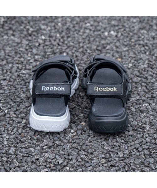「Reebok」 サンダル 24.0cm ブラック×ブラック メンズ_画像7