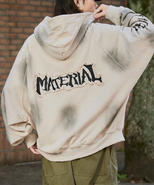 パーカー Raglan Silhouette Zip-Up Hoodie/ラグランシルエット ジップアップパーカー メンズ レディース