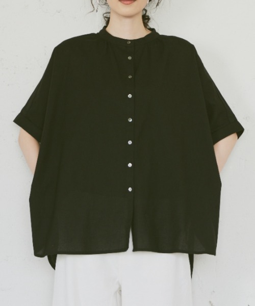 「Libra Cue」 半袖ブラウス FREE ブラック レディース_画像5