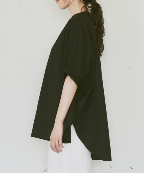 「Libra Cue」 半袖ブラウス FREE ブラック レディース_画像6