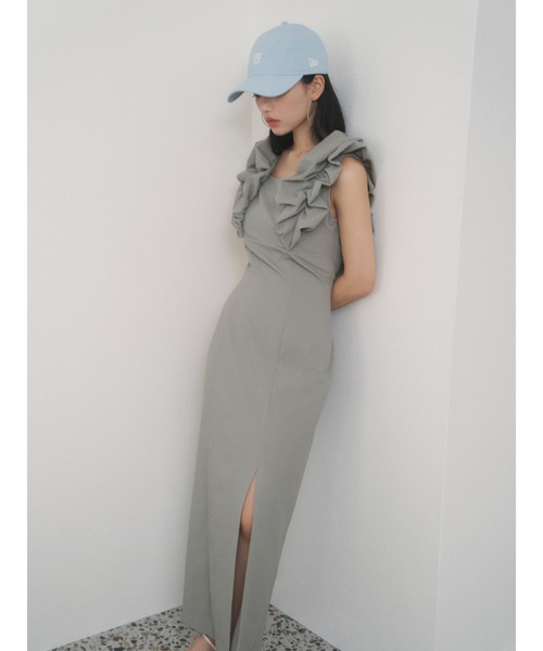 SNIDEL（スナイデル） ノースリーブワンピース 1 ホワイト レディース