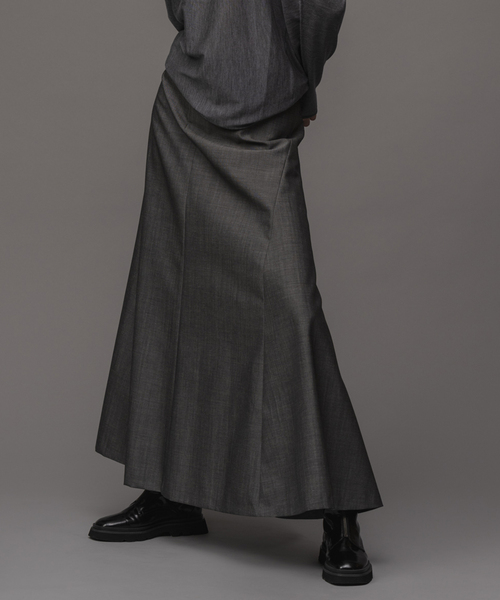 NOBLE（ノーブル） ロングスカート 38 グレー レディース : ZOZOTOWN