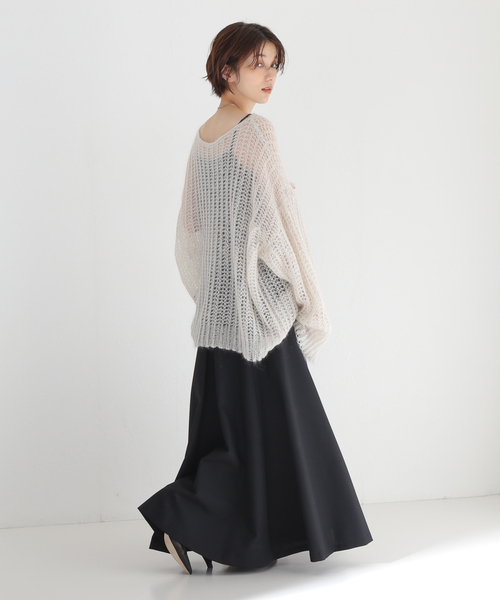 Noble 38 スカート NOBLE（ノーブル） フレアスカート 38 ベージュ レディース : ZOZOTOWN