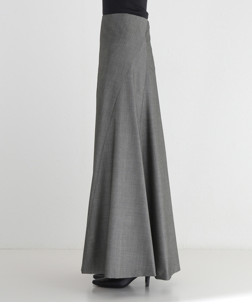 Noble 38 スカート NOBLE（ノーブル） ロングスカート 38 グレー レディース : ZOZOTOWN