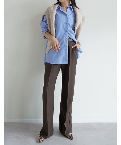 XL スラックス 2024年モデル 麻調スタイリッシュスラックス【Reflax】【セットアップ着用可】【裾