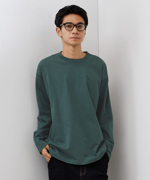 THE SHOP TK tシャツ ハンドステッチ長袖Tシャツ 「洗濯機OK」 メンズ