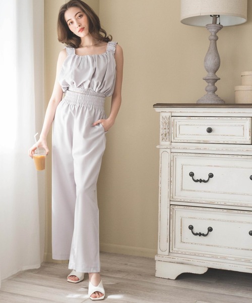 「WEGO」 セットアップ FREE ライトグレー レディース_画像4