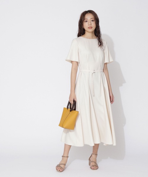 「NATURAL BEAUTY BASIC」 半袖ワンピース SMALL ネイビー レディース_画像5