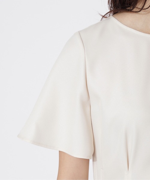 「NATURAL BEAUTY BASIC」 半袖ワンピース SMALL ネイビー レディース_画像9