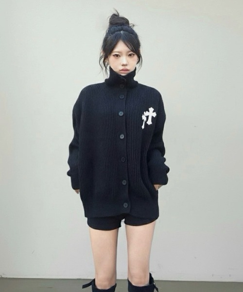 tinkerend（ティンカーエンド） ニット セーター High Neck Cross Knit