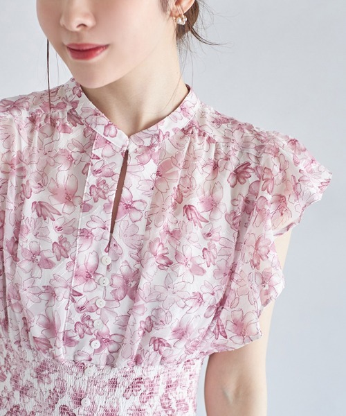 「tocco closet」 半袖ワンピース M ブルー レディース_画像9
