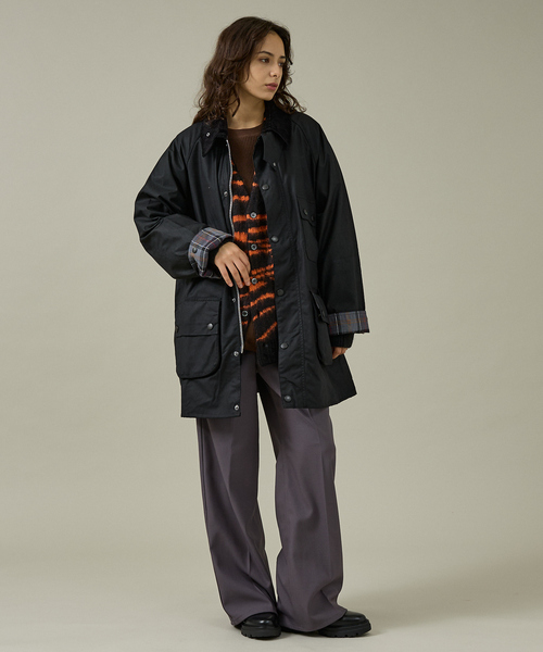 【 BARBOUR 】25AW OS ソルウェイ 40 ブラック SOLWAY/ソルウェイ】ワックスジャケット オーバーサイズフィット