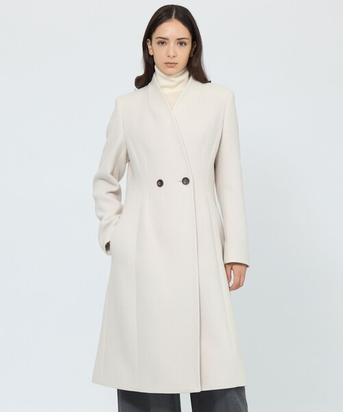 EPOCA（エポカ） ノーカラーコート コート カメリア ウールロング