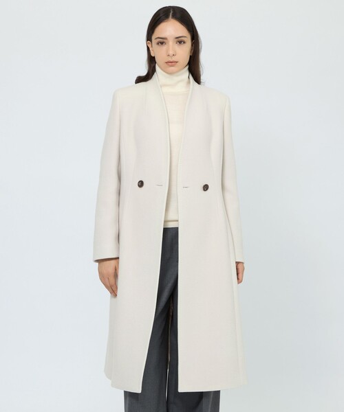 EPOCA（エポカ） ノーカラーコート コート カメリア ウールロング