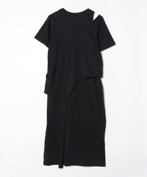 「PERVERZE」 半袖ワンピース FREE ブラック レディース_画像2