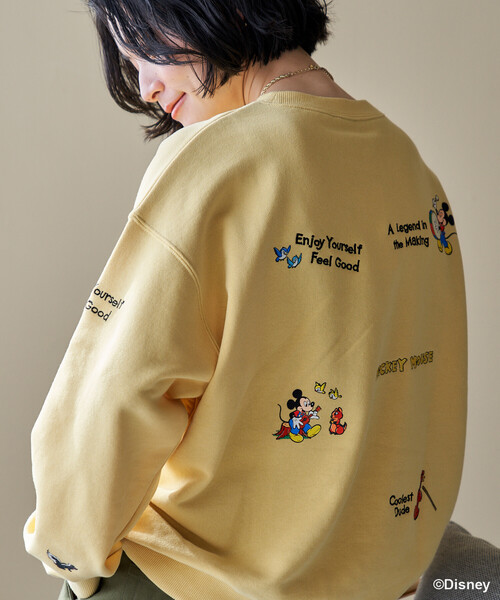 【新品】 ミッキーマウス刺繍 ヴィンテージ スウェット FREAK'S STORE（フリークスストア） トレーナー スウェット 「新色追加