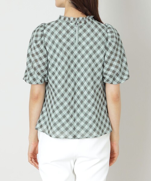 「TO BE CHIC」 半袖ブラウス 40 ブルー レディースの画像
