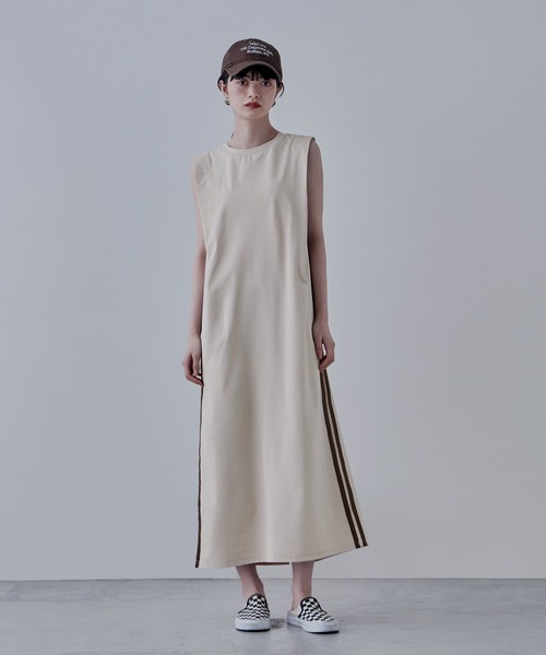 「etoll.」 ノースリーブワンピース M グレー レディース_画像6