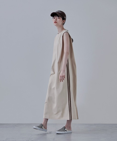 「etoll.」 ノースリーブワンピース M グレー レディース_画像7