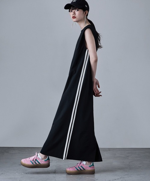 「etoll.」 ノースリーブワンピース M グレー レディース_画像9