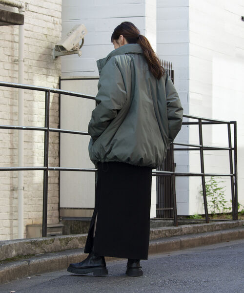 TAION（タイオン） ダウンジャケット L オリーブ メンズ : ZOZOTOWN